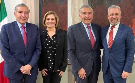 Adán Augusto López sostiene reuniones privadas con gobernadores de Chihuahua y Michoacán