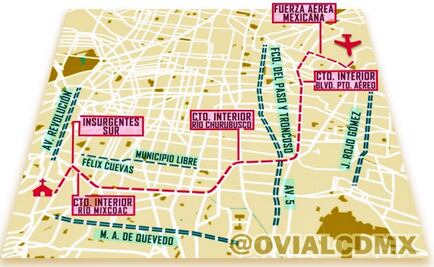 Cerrarán avenidas, estaciones de Metro y Metrobús por convoy papal
