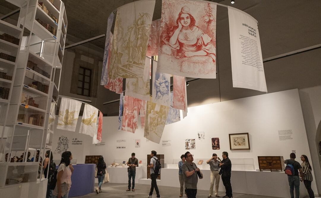 El Museo Franz Mayer presentó su nueva exposición "De vuelta al Quijote". Foto:
Yaretzy M. Osnaya / EL UNIVERSAL