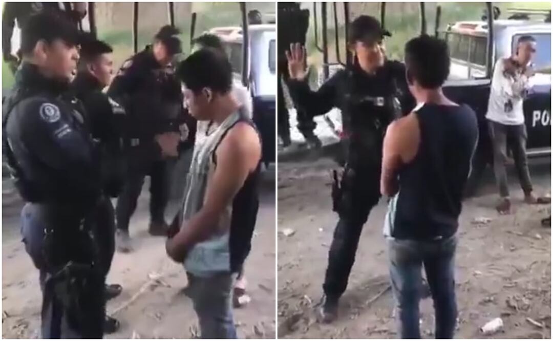 Video en relación al caso del maltrato a jóvenes por parte policías municipales de Celaya, Guanajuato. Foto: Captura de pantalla