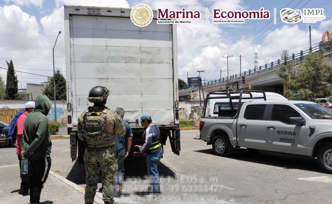 Marina e IMPI retiran del mercado más de 90 mil productos apócrifos en cinco entidades como parte de la Operación Limpieza. Foto: IMPI