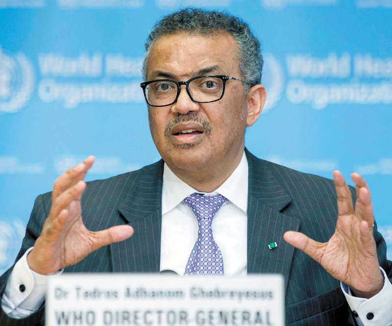 Del organismo. El director general de la OMS, Tedros Adhanom Ghebreyesus. Foto: AP
