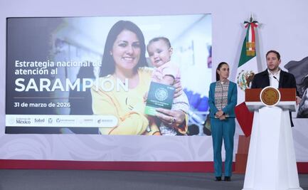 "El sarampión va claramente a la baja", informa Eduardo Clark; suman 17.2 millones de vacunas aplicadas