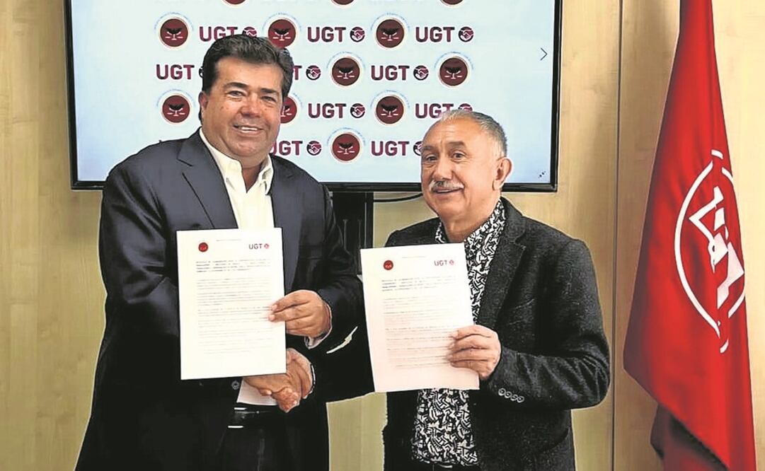 Pedro Haces y Pepe Álvarez realizaron el acuerdo. Foto: Especial.