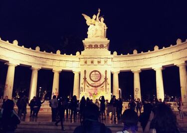 Daños a patrimonio cultural durante marcha feminista
