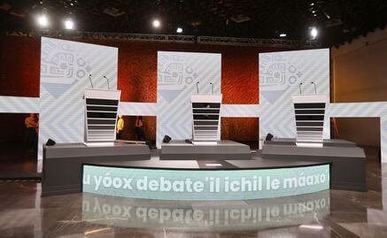 Tercer Debate Presidencial: Así luce el set del INE en el Centro Cultural Universitario Tlatelolco