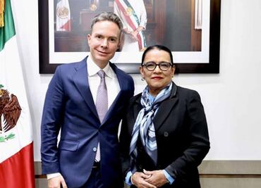 Rosa Icela recibe a Manuel Velasco; acuerdan coordinación para impulsar reformas de Sheinbaum en el Senado