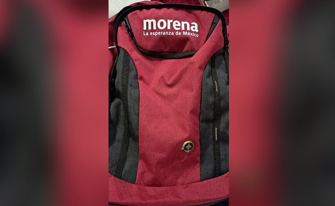 Mochila de Morena. Foto: Especial