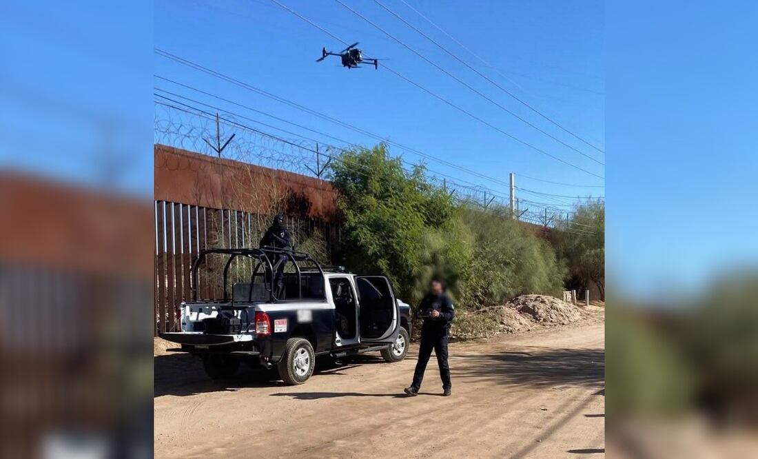 Se implementó el Protocolo de Seguridad Fronteriza y con el uso de tecnología se identificaron puntos críticos para fortalecer la vigilancia en la zona. Foto: Seguridad Pública Sonora