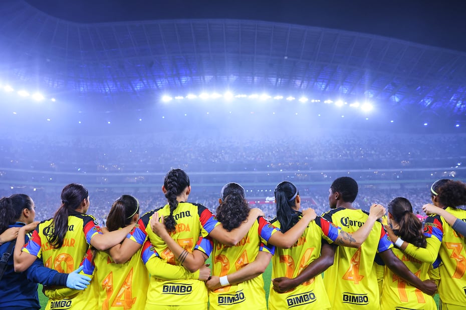 América Femenil, durante el partido de ida correspondiente a la final del Clausura 2026 - Foto: Imago7