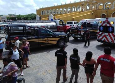 Cae parte del techo del mercado del Pueblo Mágico de Izamal