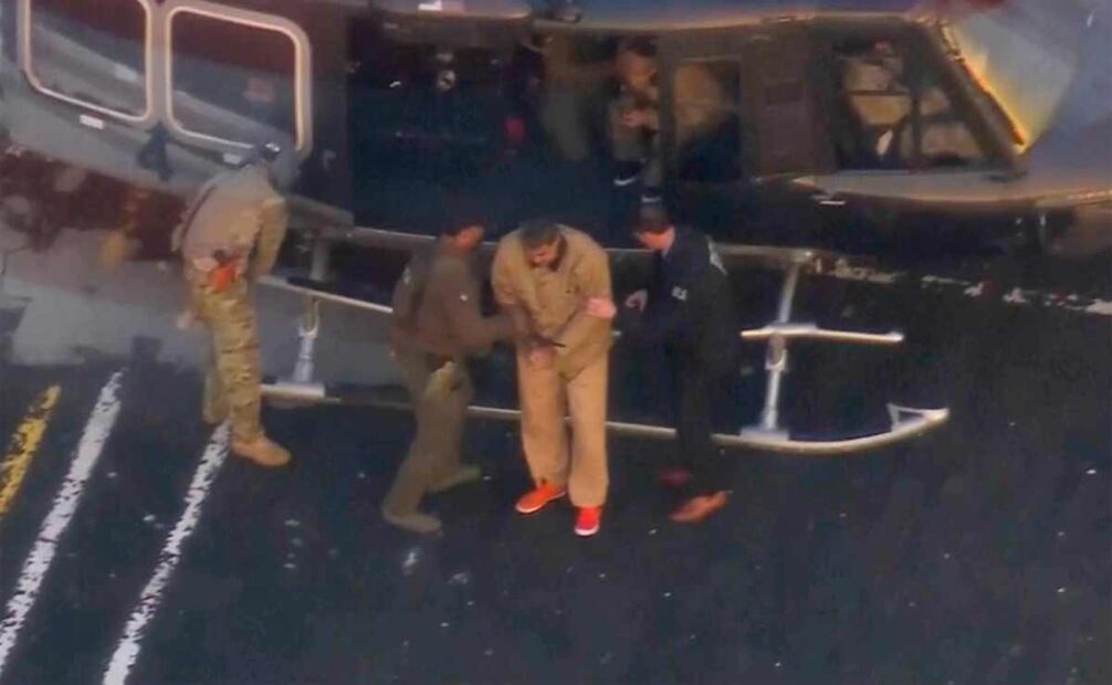 El presidente de Venezuela, Nicolás Maduro. llegando a su audiencia en la Corte de Nueva York. Foto: AP