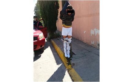 Cuelgan a presunto ladrón de un poste en Aguascalientes