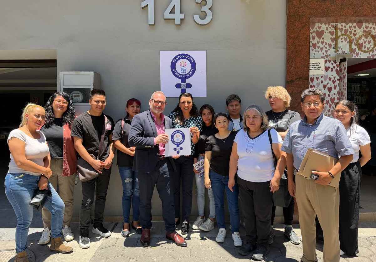 Por Mundial 2026 en CDMX, amplían red de Puntos Violeta en alcaldía Cuauhtémoc