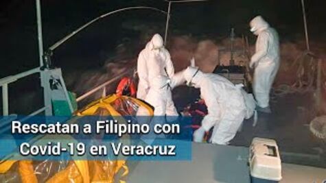 Marina evacúa de buque a tripulante sospechoso de Covid-19 en Veracruz