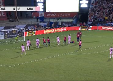 VIDEO: El golazo de tiro libre de Lionel Messi para empatar el partido entre Inter Miami y Dallas FC