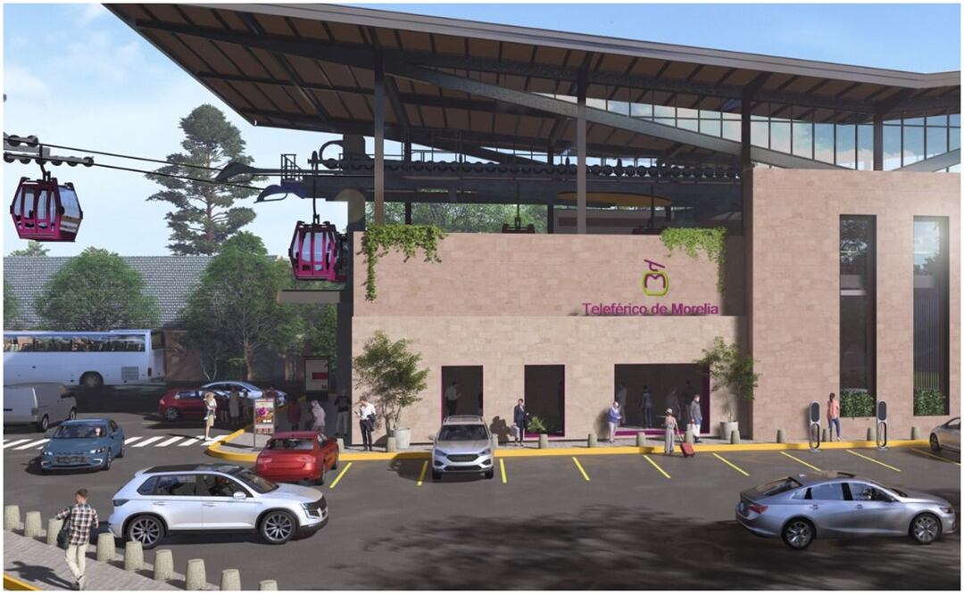 La construcción de un teleférico en Morelia atenderá una demanda que va de 18 mil a 22 mil usuarios al día, beneficiando de manera directa a más de 10 mil estudiantes. Foto: Especial