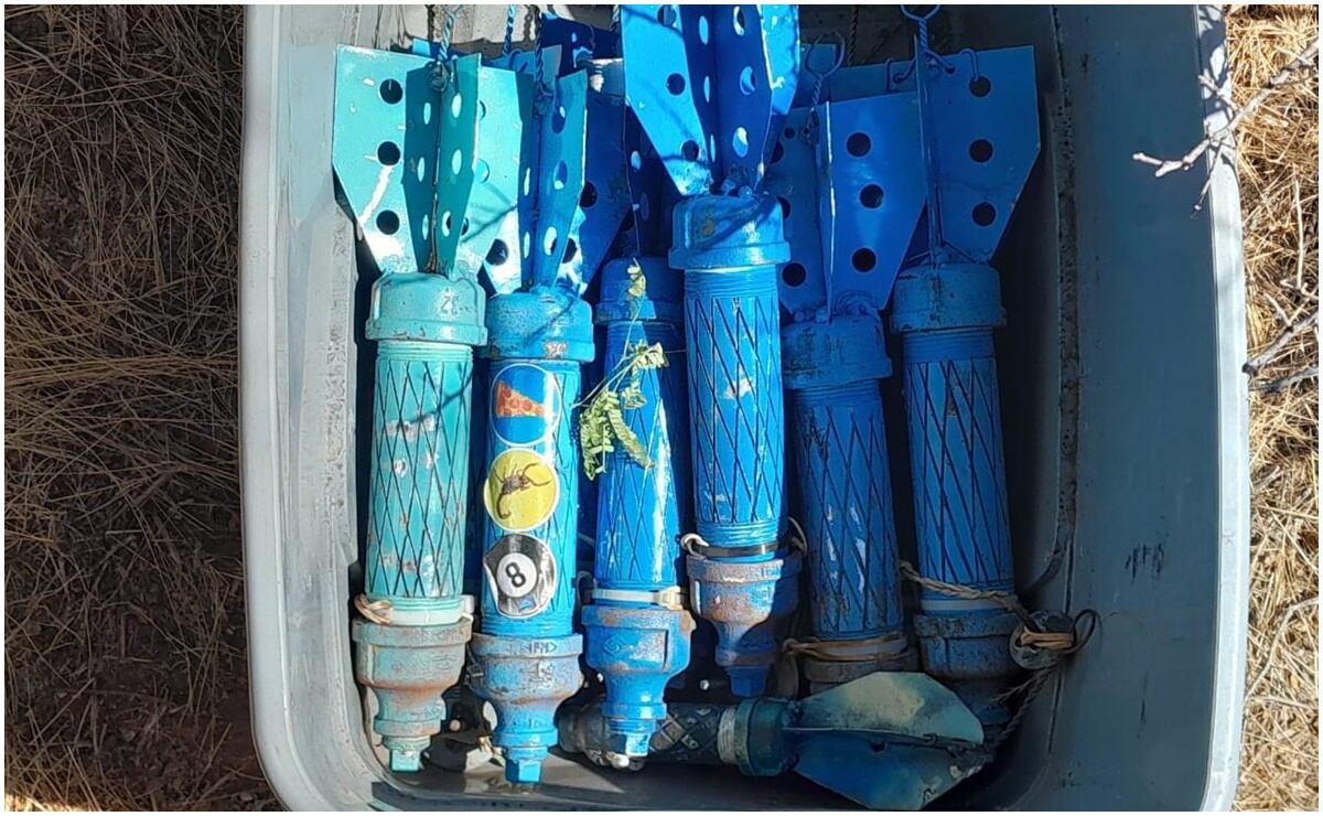 Las autoridades autorizaron la destrucción de los explosivos en el lugar del hallazgo para evitar riesgos a la población. Foto: Guardia Nacional