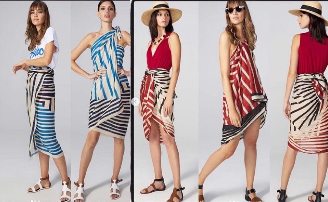 El pareo se puede usar como vestido, falda o blusa. Te decimos cómo hacerlo. Foto Instagram @benettonmontecarl0