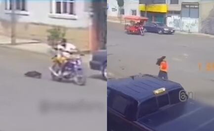 Captan a motociclista arrastrando a perrito en Ecatepec; vecinos intervienen en su rescate