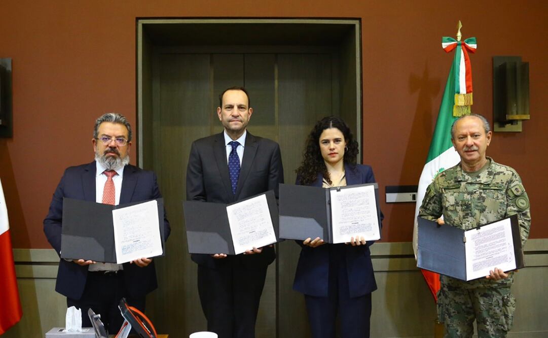 Convenio entre Grupo México y Gobierno de México. Foto: X @luisaalcalde