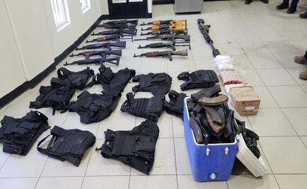 Aseguran armamento dentro de hieleras en Tamaulipas