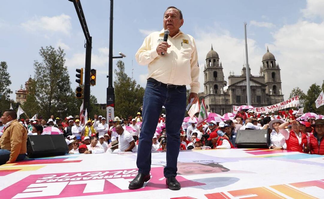 Jesús Zambrano, líder nacional del PRD, en cierre de campaña de Alejandra del Moral en Toluca / Foto: Twitter