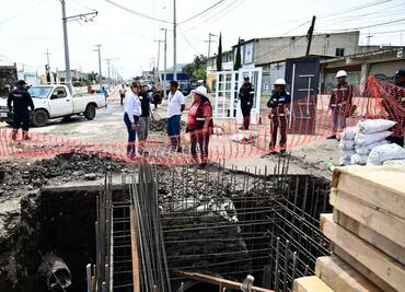 Delfina Gómez supervisa avances del Colector Chalco; exhorta a cuidar la infraestructura