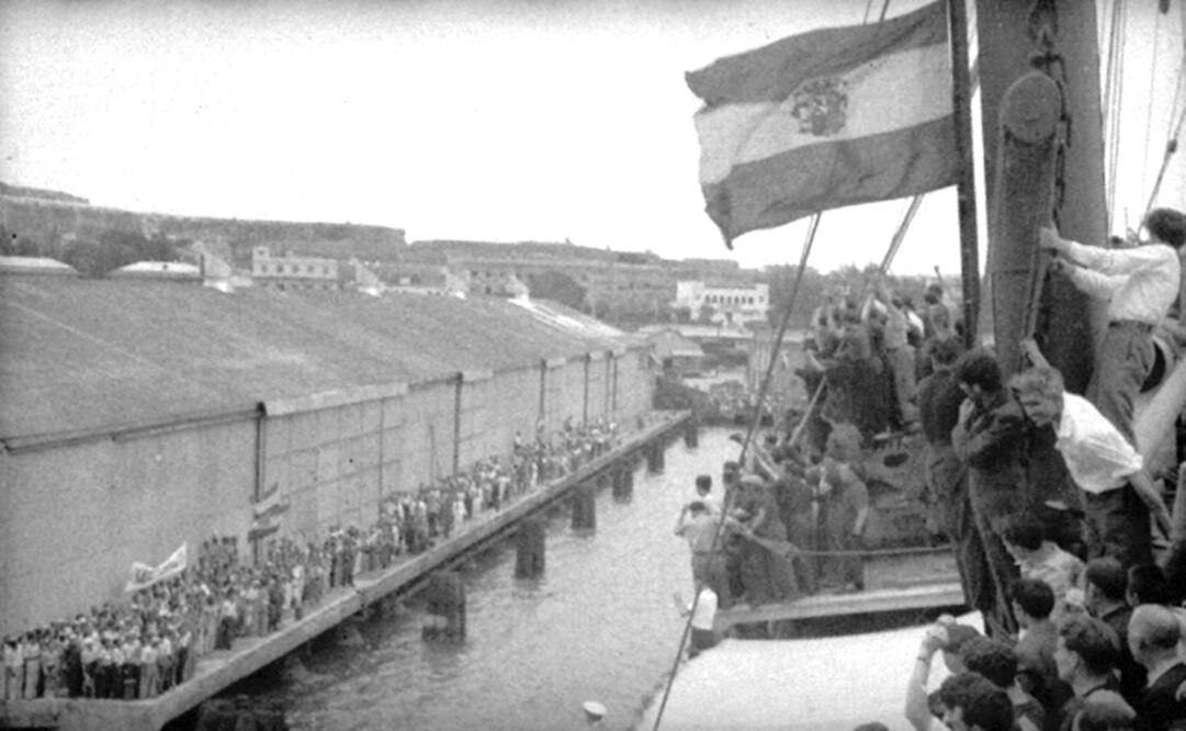 The Sinaia arrived in Veracruz on June 13,1939 - Photo: Taken from Archivo General de la Nación's website