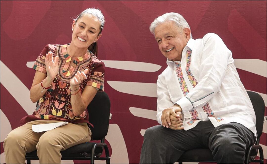 Claudia Sheinbaum / Andrés Manuel López Obrador. Foto: archivo Gabriel Pano/EL UNIVERSAL