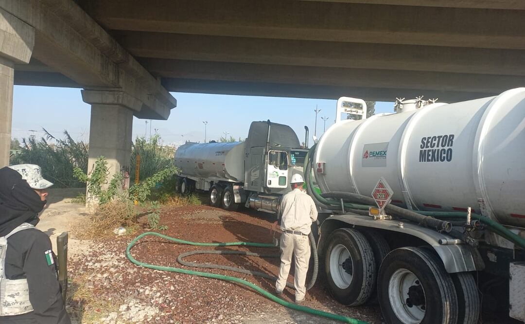 Localizan toma clandestina de gas, en Ecatepec. Foto: Especial