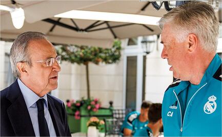 Florentino Pérez visitó al Real Madrid previo a la final de la Champions League