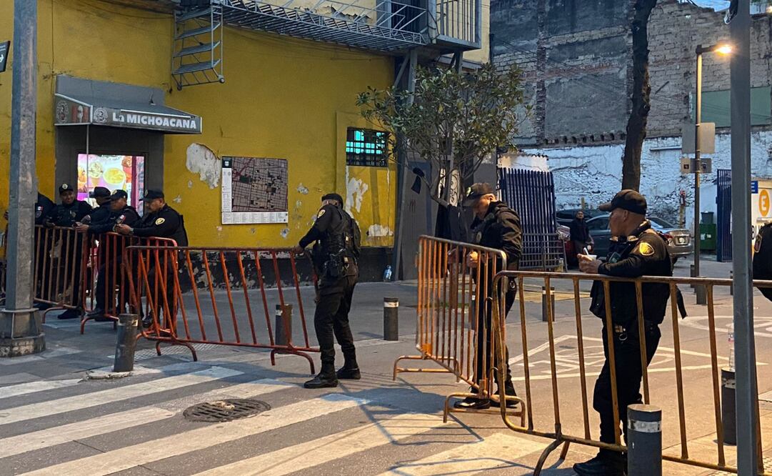 Cierran avenida por toma de protesta de Clara Brugada. Foto: Juan Carlos Williams