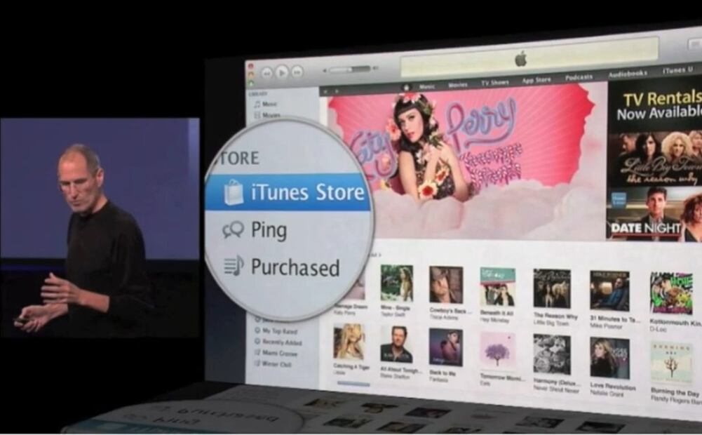 Así era Ping, la red social de Apple que fracasó. Imagen: captura de pantalla