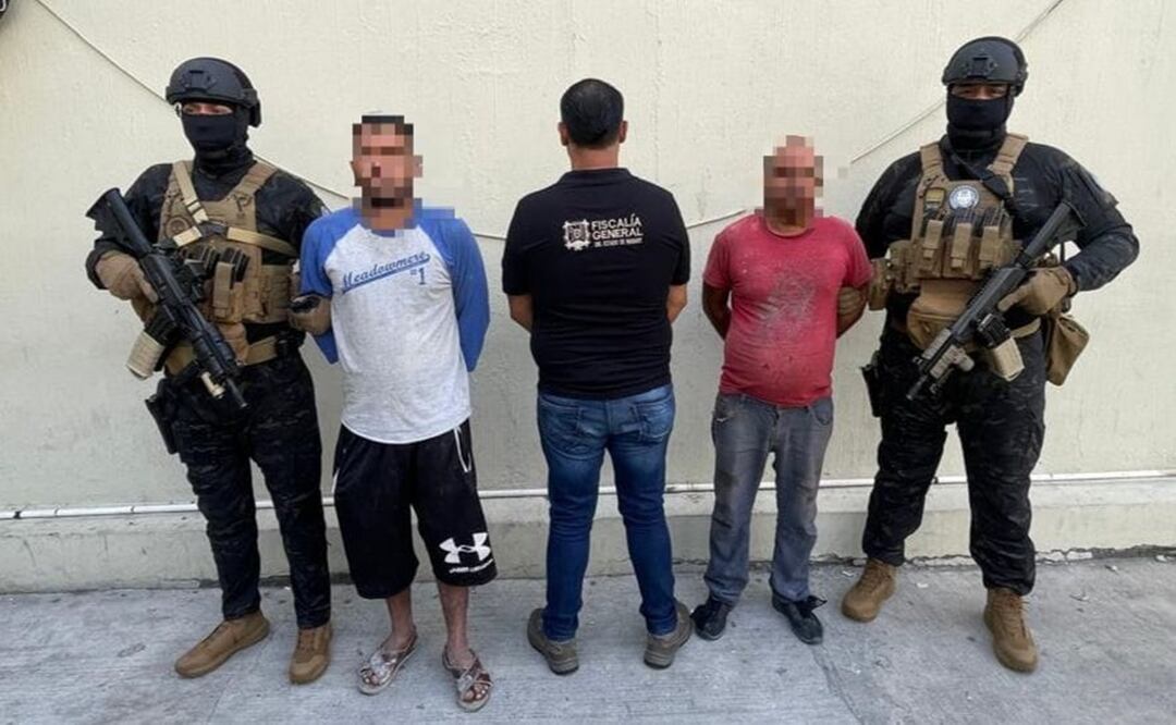 Padre e hijo detenidos por feminicidas. Foto: Oficial