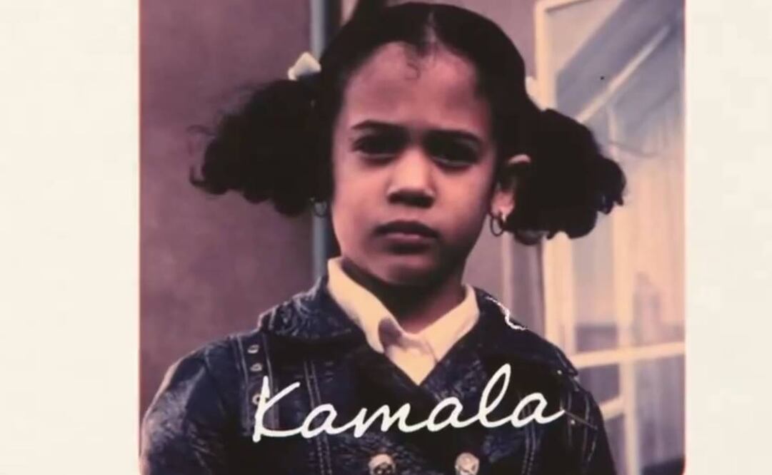 Kamala Harris nació en California, de padre jamaiquino y madre india, y se identifica como una mujer negra y con raíces sudasiáticas. Foto: Captura tomada de video