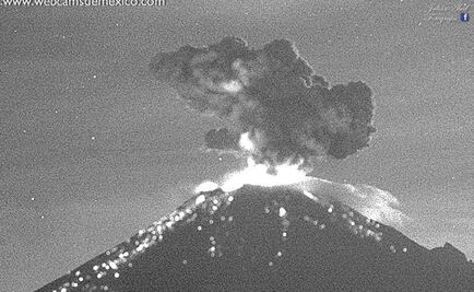 Volcán Popocatépetl registra explosión de moderada intensidad