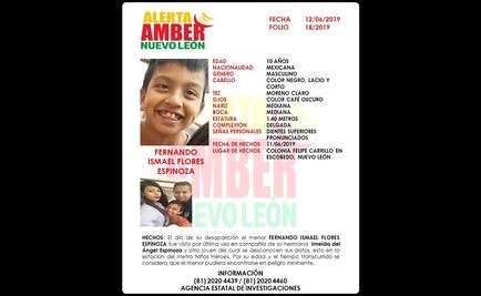 Lanzan Alerta Amber para encontrar a hijos de mujer asesinada en NL
