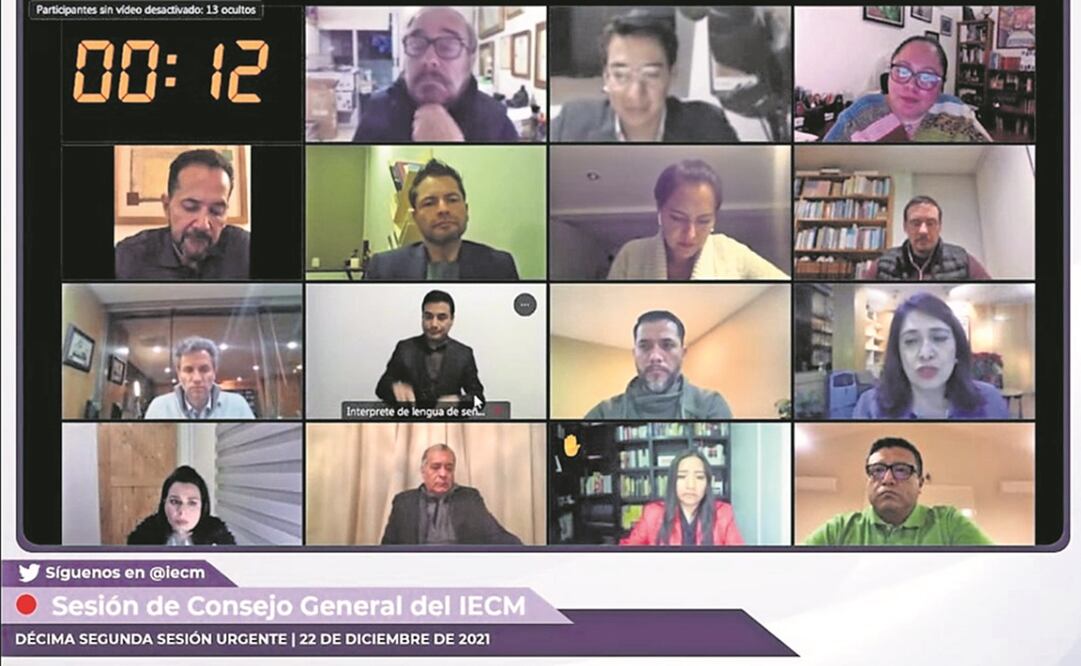 En la sesión del Consejo General del IECM, la presidenta dijo que el dinero que se adeuda a partidos políticos se entregará desde hoy. Foto: ESPECIAL