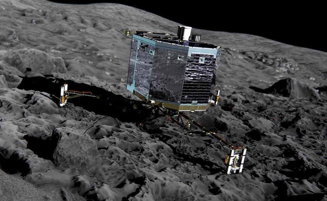 En noviembre pasado el módulo Philae de esta sonda espacial realizó la histórica hazaña de aterrizar por primera vez en un cometa. FOTO: Archivo AP