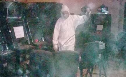 Desinfectan casinos en México por coronavirus