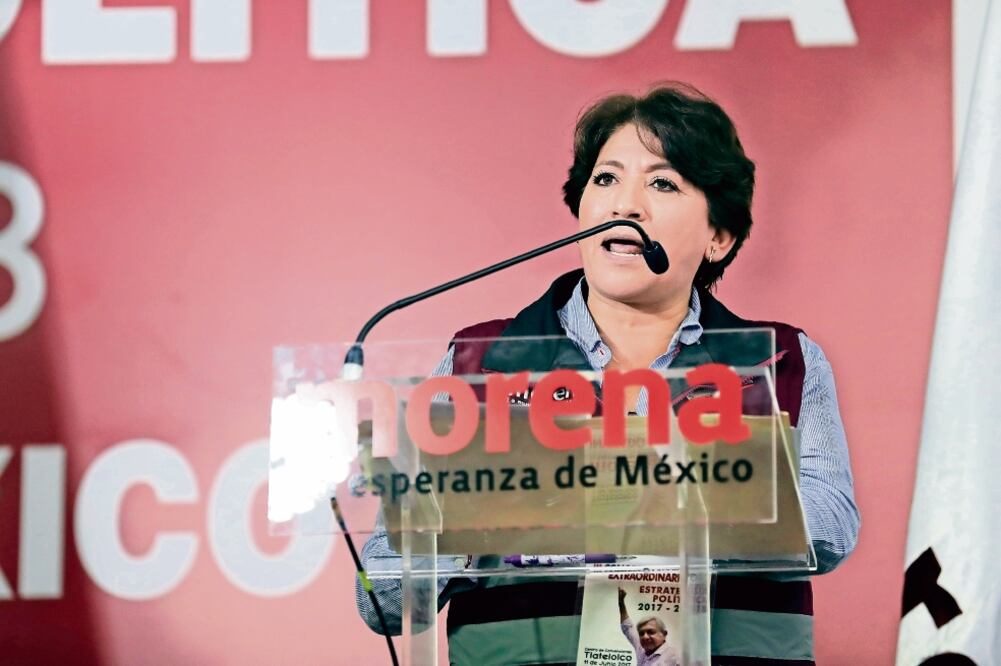 La ex candidata de Morena en el Estado de México, Delfina Gómez, asegura que una “m aest r ita” puso a temblar a la maquinaria del PRI en los comicios (IRVIN OLIVARES. EL UNIVERSAL)