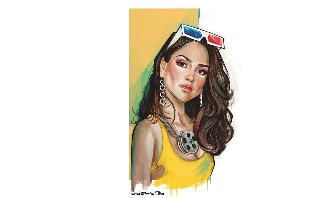 Eiza González. Ilustración: Waldo