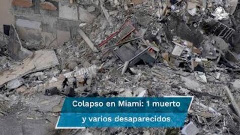 Reportan al menos un muerto y " varios desaparecidos" tras derrumbe de edificio en Miami