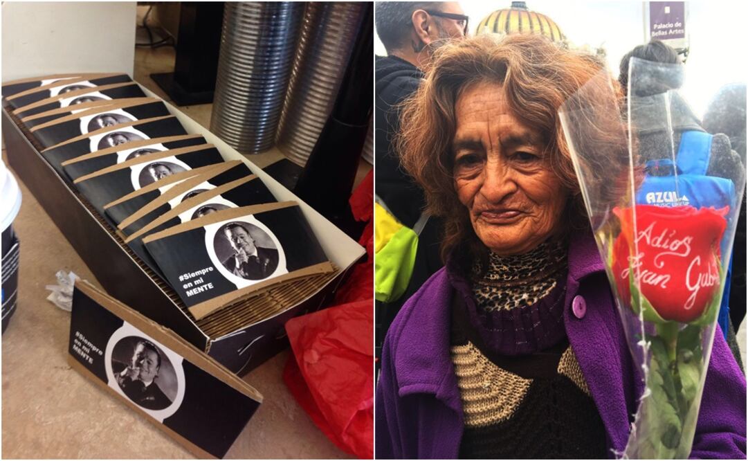 El Palacio de Bellas Artes luce rodeado de personas que esperan la llegada de las cenizas de su ídolo Juan Gabriel, pero también los vendedores aprovechan para ofrecer sus productos. Foto: Abida ventura/Jannis Mérida