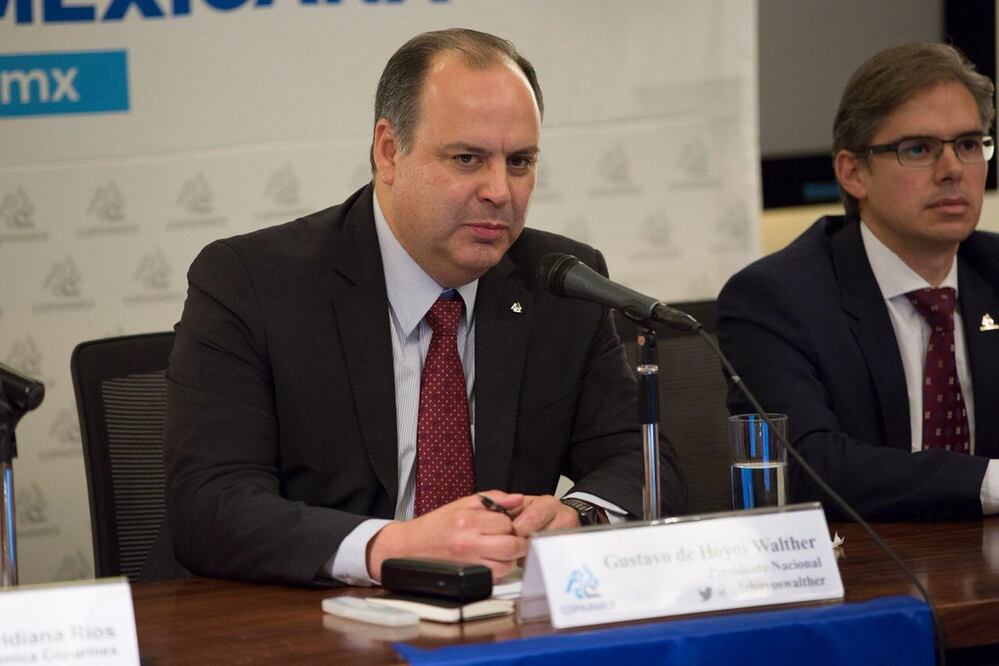 Gustavo de Hoyos, presidente de la Confederación Patronal de la República Mexicana. Foto: Archivo