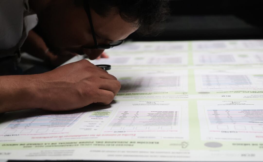 Inicia impresión de boletas electorales para la elección judicial (10/04/2025). Foto: Carlos Mejía/ EL UNIVERSAL