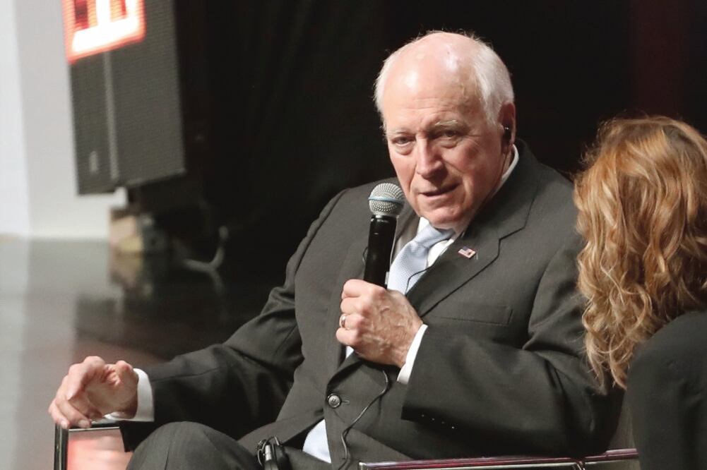 El ex vicepresidente Richard Cheney, al participar ayer en la conferencia Mé x ico Siglo XXI, organizada por Fundación Telmex Telcel, en la capital mexicana. Foto: BERENICE FREGOSO. EL UNIVERSAL