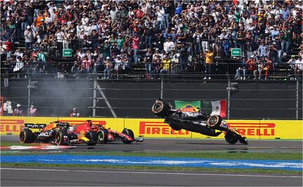 GALERÍA: Así fue el accidente de Checo Pérez en el Gran Premio de México