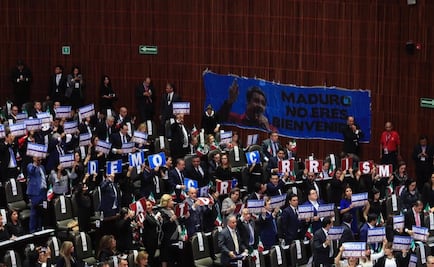 El momento en que gritaron "dictador" a Maduro durante toma de protesta de AMLO